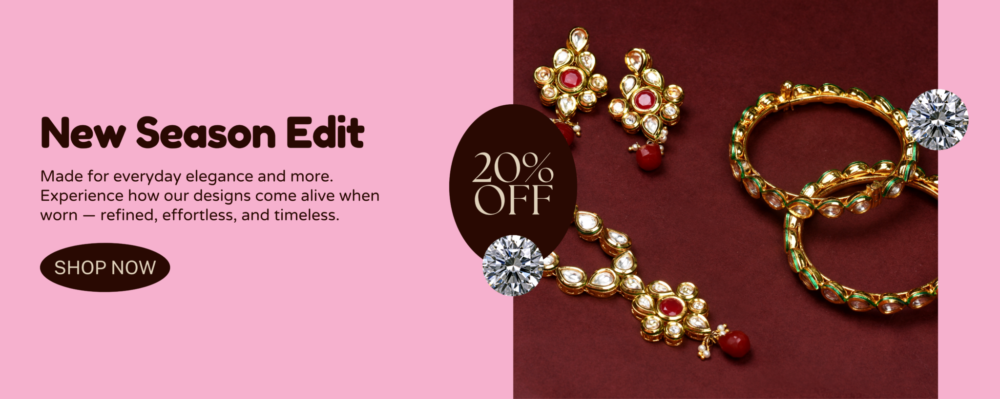 green grey elegant diamond jewelry promotion banner (1)